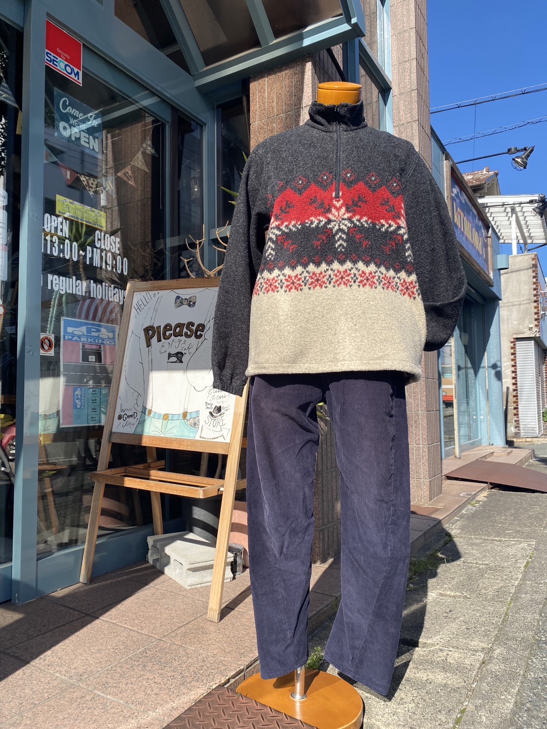 2024.11/8 ⛅️ 冬の定番❄️雪柄❄️フリースで冬支度🕺🏻