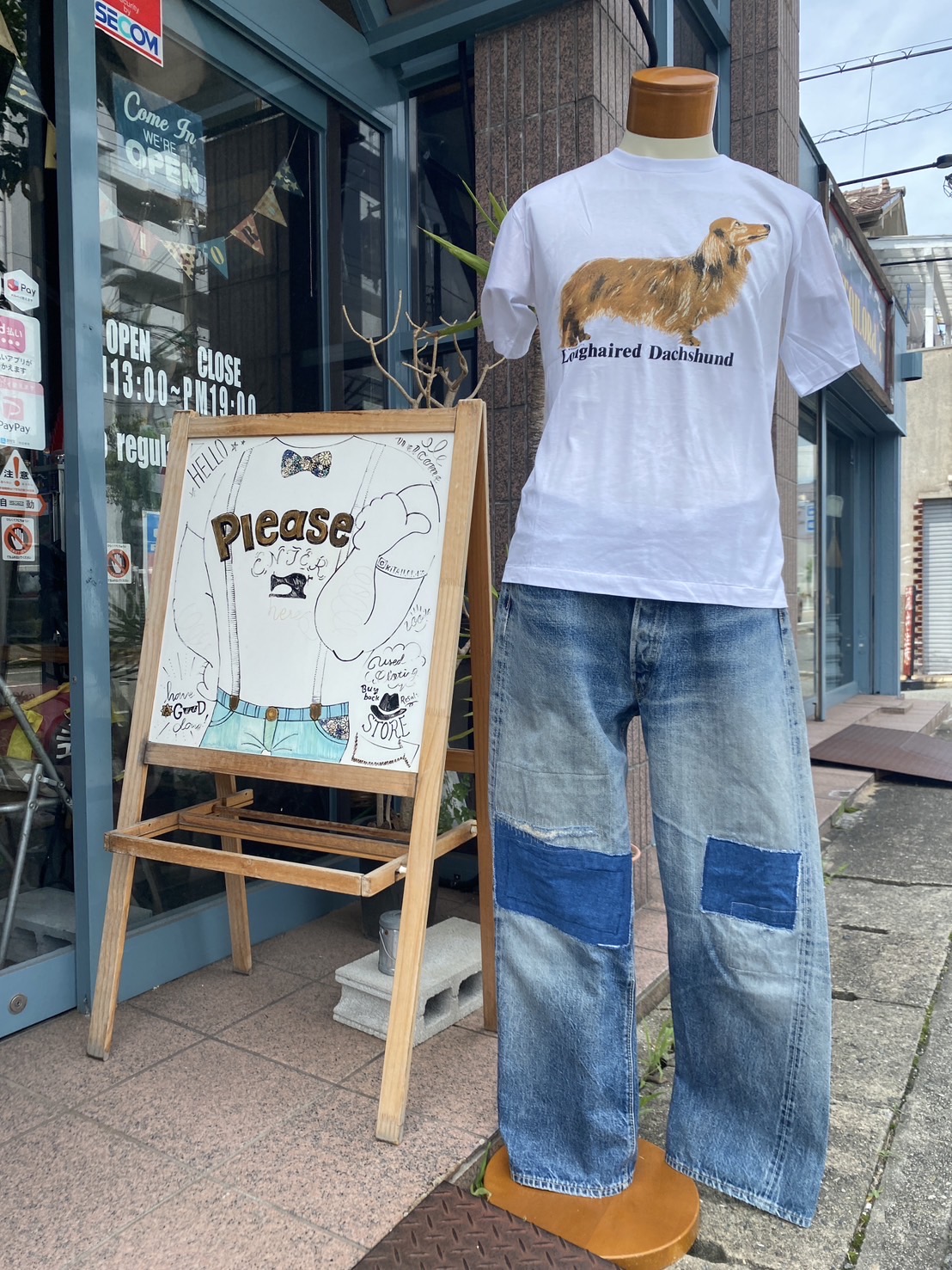 2024.6/29 ⛅️ しゃがれたジーンズに純白のTシャツ🕺🏻