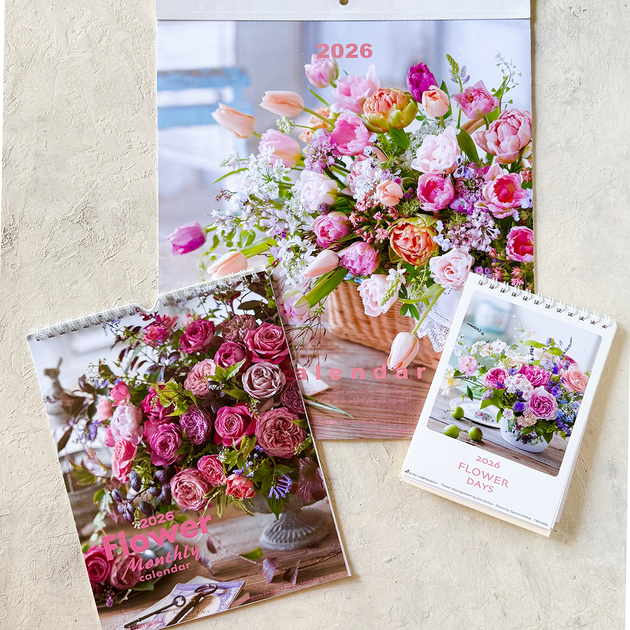 Brindille フラワーカレンダー2026 販売開始しました♪