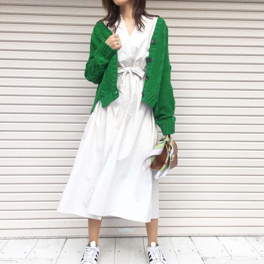絶妙なゆるっと感がかわいい春のルーズニットカーディガン♪ 【5color ¥3990】