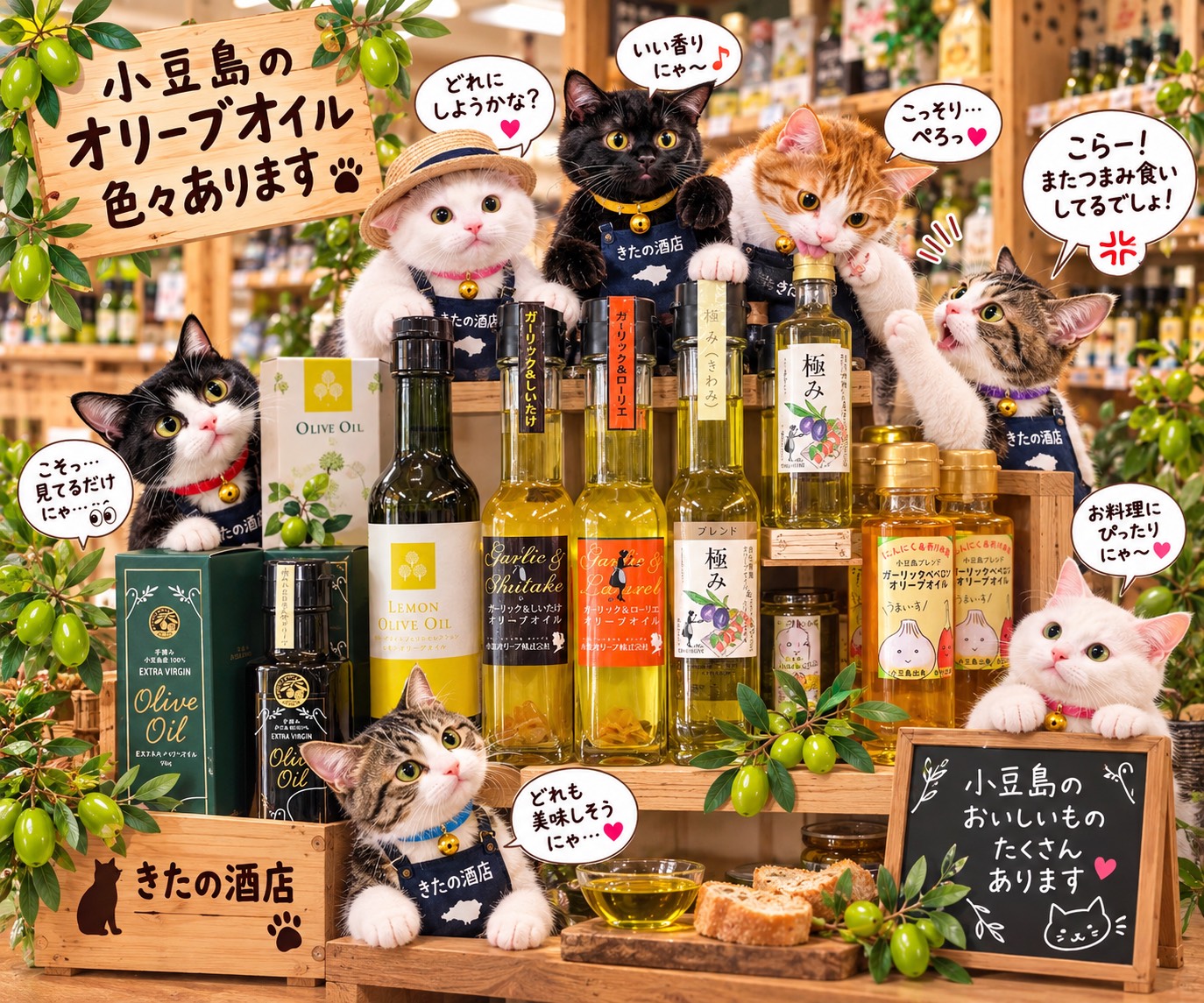 『小豆島のオリーブオイルで食卓に彩りを♪』