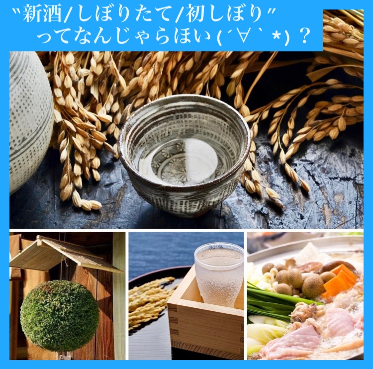 『新酒/しぼりたて/初しぼり』ってなんじゃらほい(´∀｀*)？
