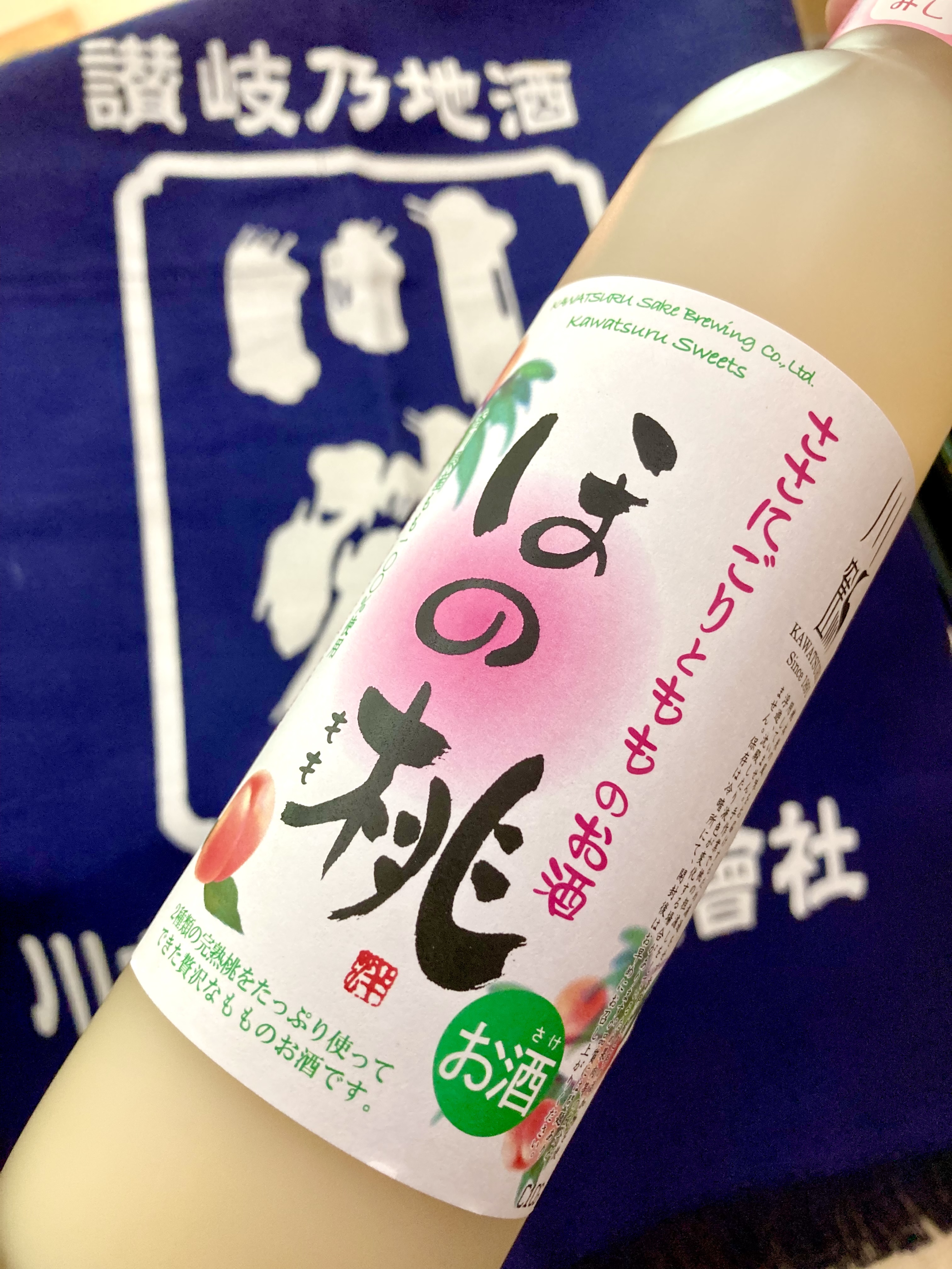 香川県【川鶴酒造】さんより大人のピーチネクター！… “讃岐の旬鮮果実のお酒”