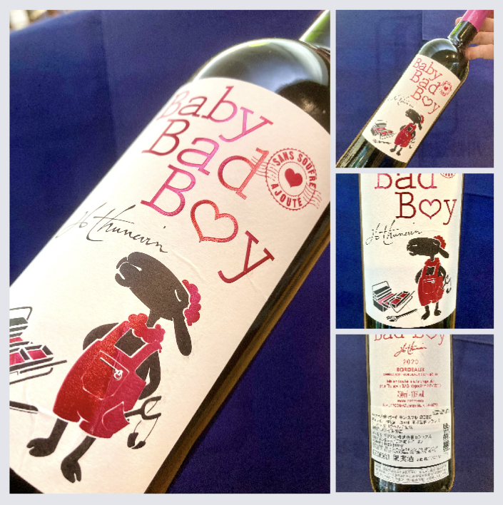 “SO2無添加ワイン！” 『Baby Bad Boy Red Sams Soufre 2020』