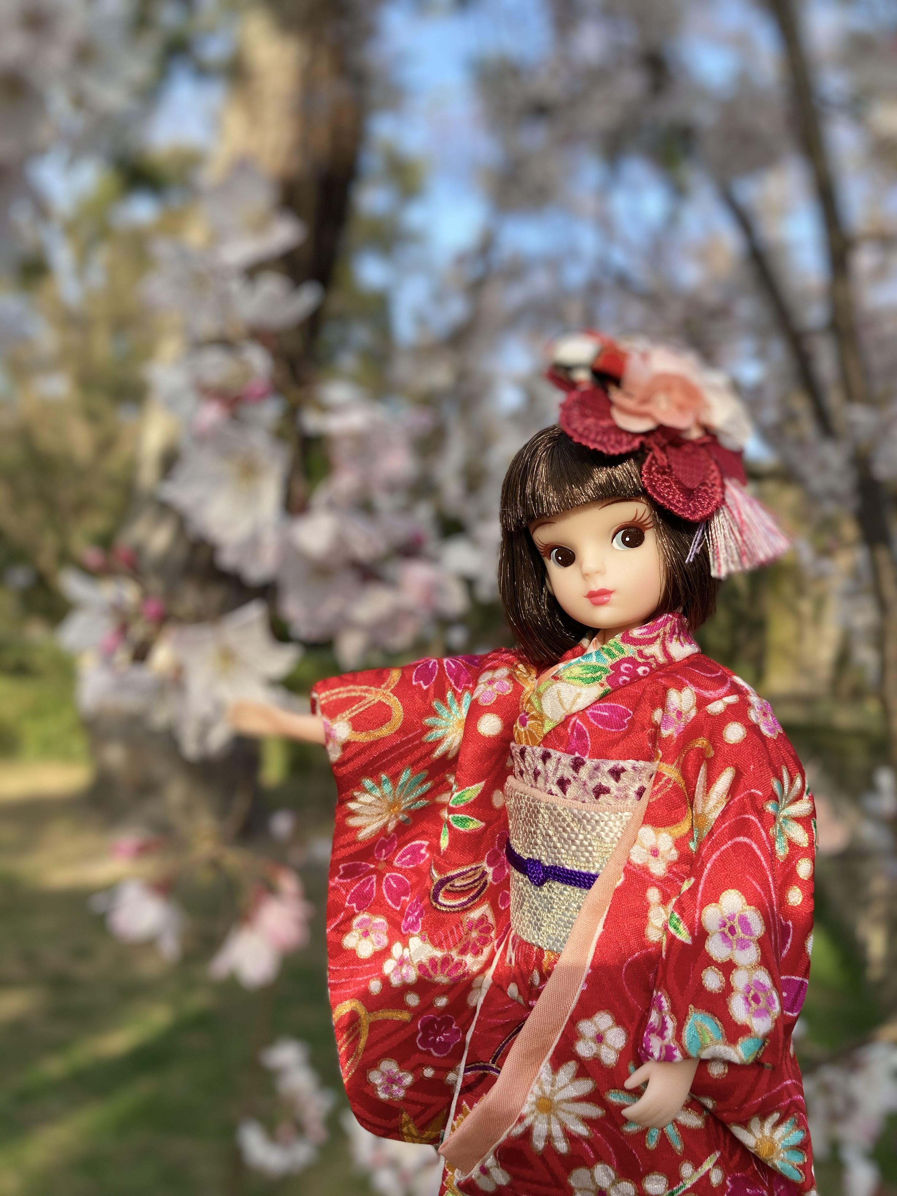 正絹金彩振袖セット(復刻版初代リカちゃん)
