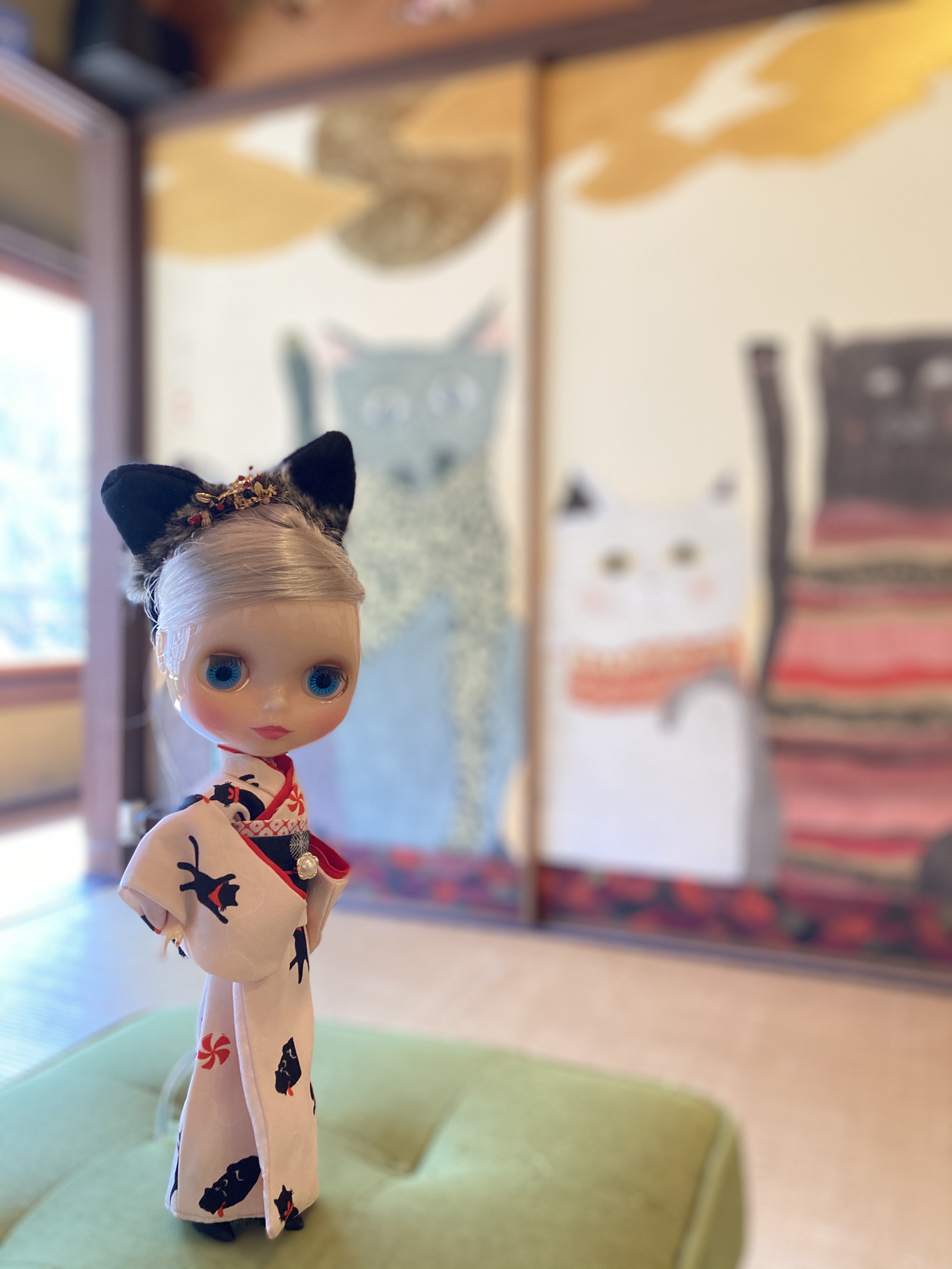 猫着物🐈‍⬛来週には発送できそうです♫