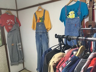 オーバーオールのコーディネイト考え中です