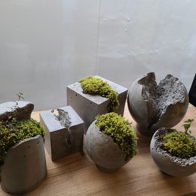 新商品ラインナップ　苔植え付けオブジェ