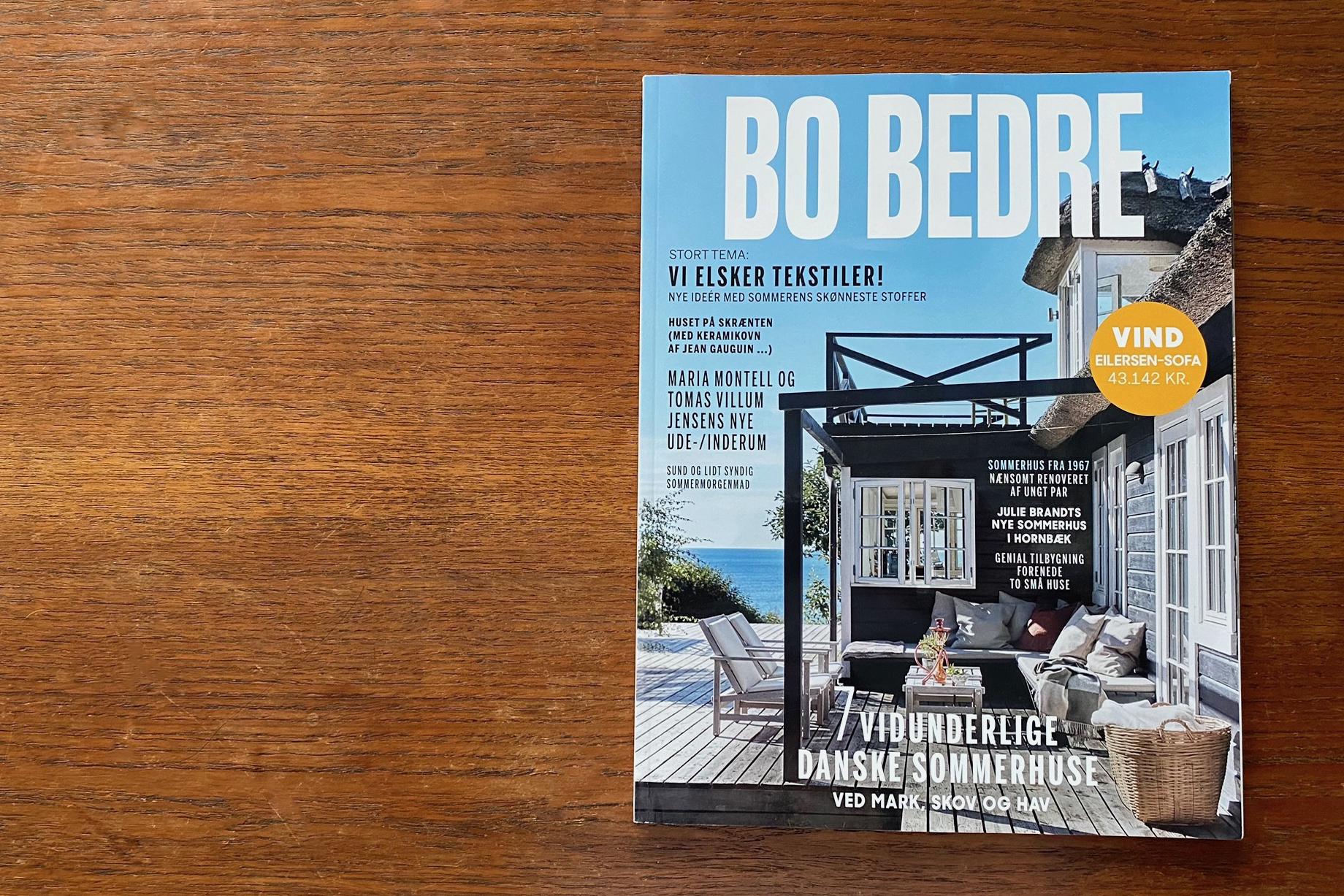 デンマークのインテリア雑誌、BO BEDRE の最新号が届きました