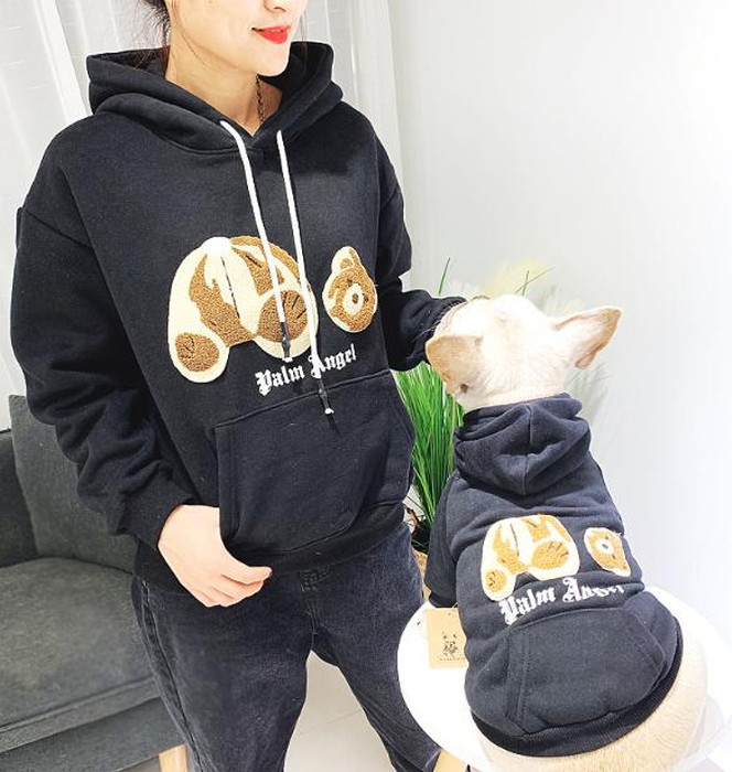 くまちゃんワッペンのほっこり親子ペアルックです。