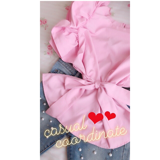💖ボリュームフリルトップス💖