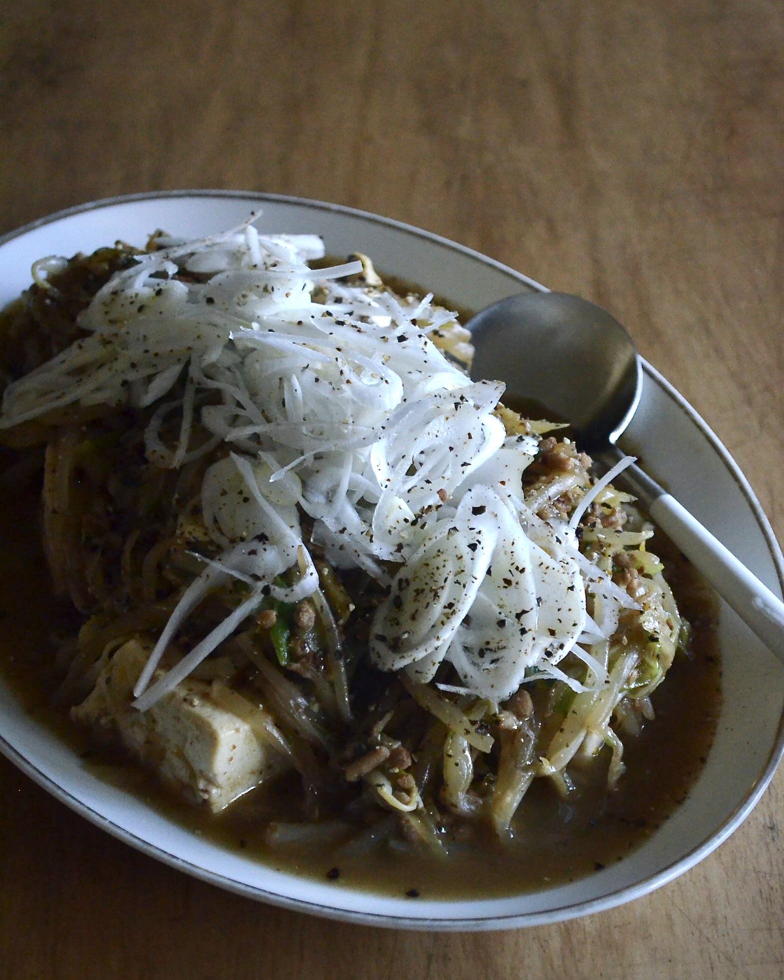 温かくない旨味豆腐の塩麻婆