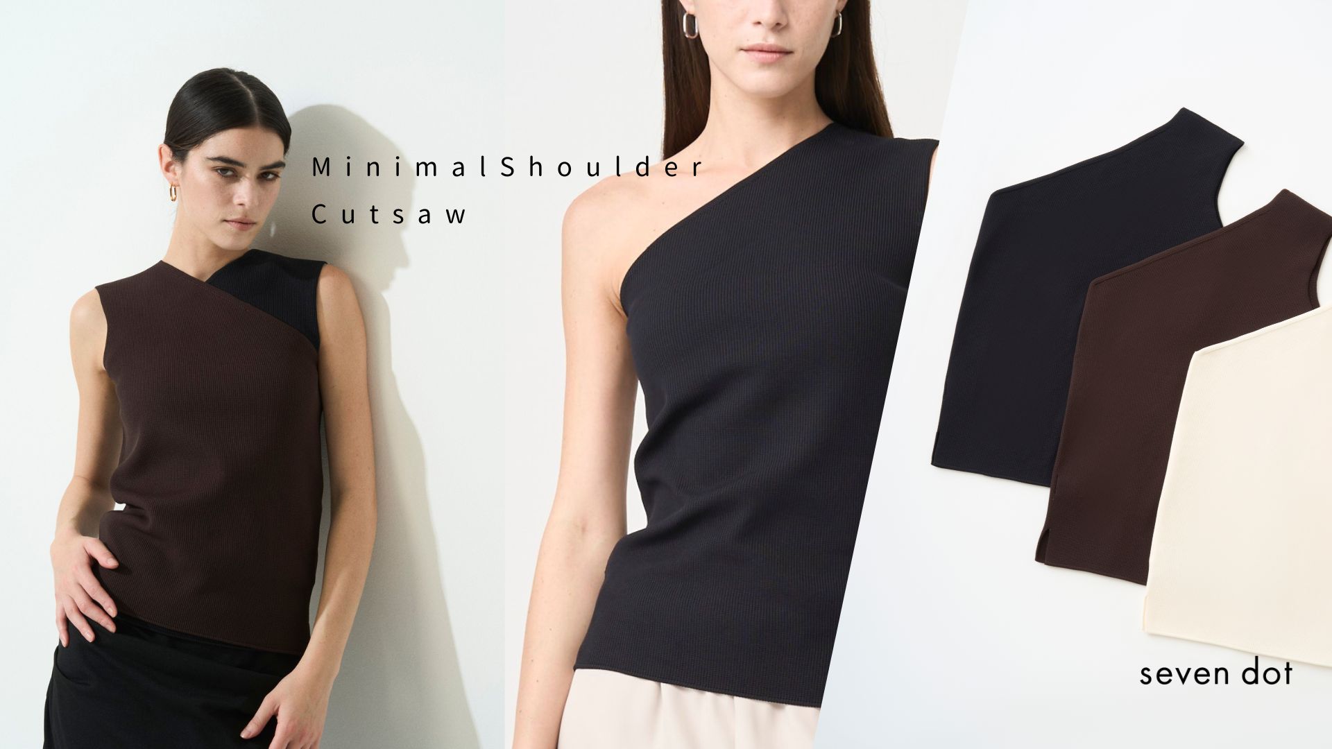 再入荷！Minimal Shoulder Cutsew BLACK