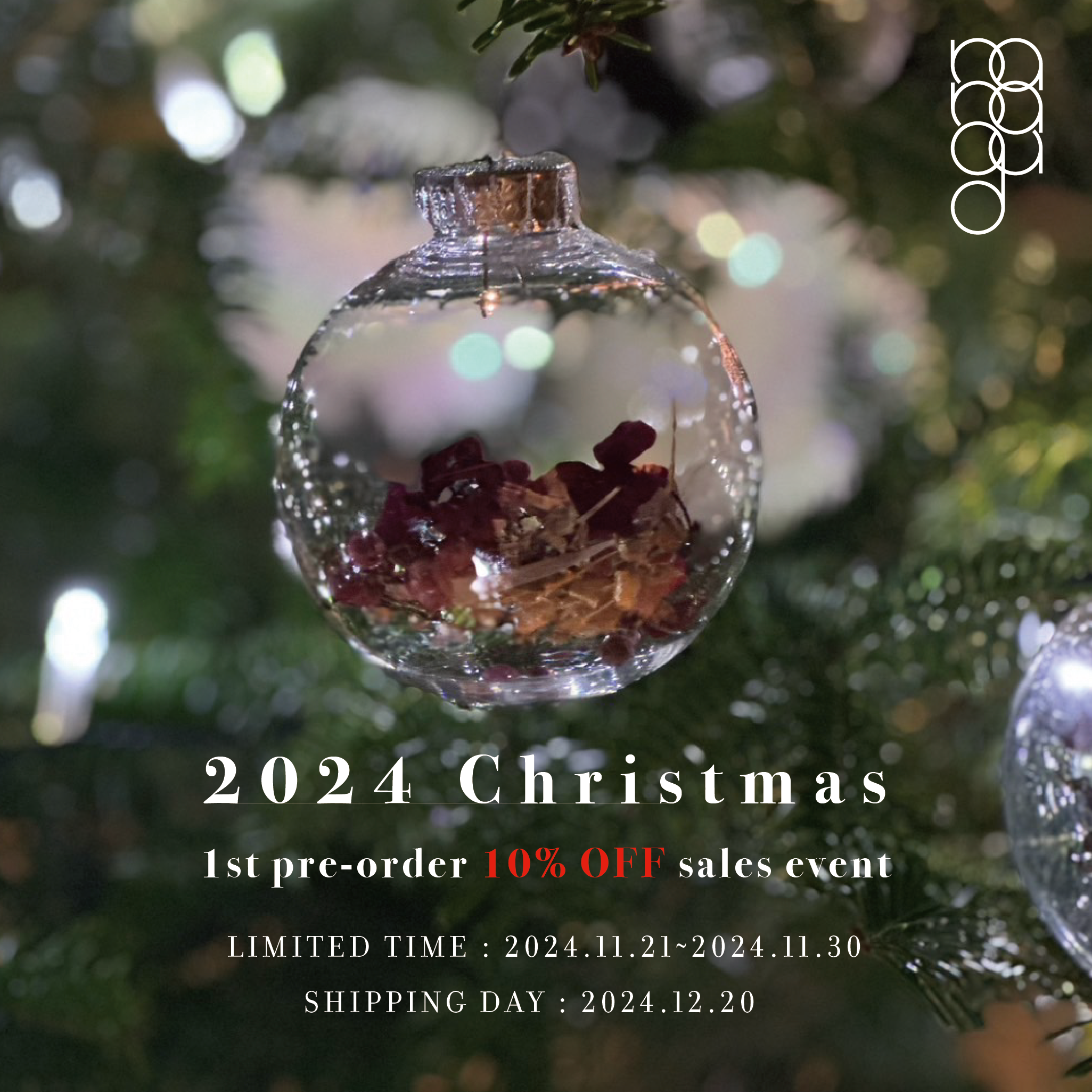 （終了）2024 X-mas 1st pre-order 10%OFF sales event