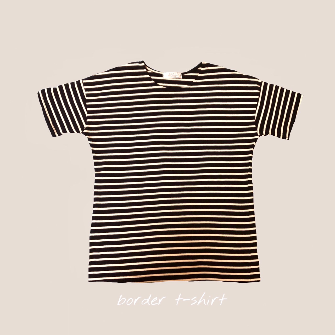 くすみ色の世界⑤【border t-shirt】
