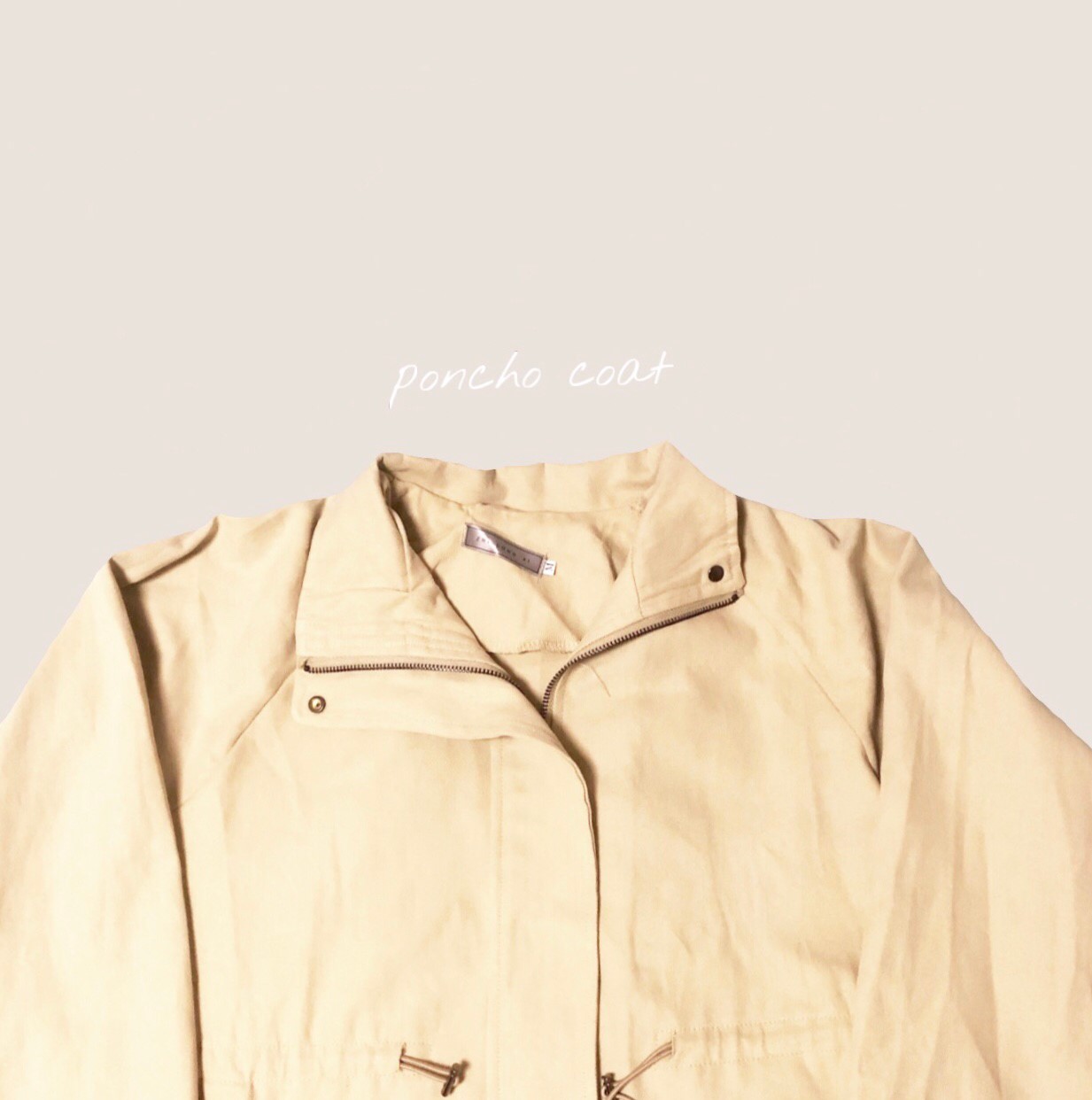 くすみ色の世界⑭ 【poncho coat】