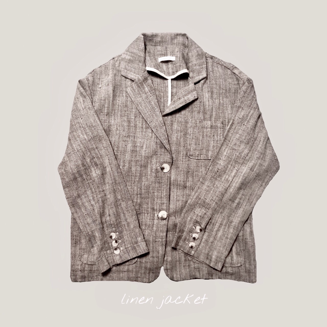 くすみ色の世界③【linen jacket】