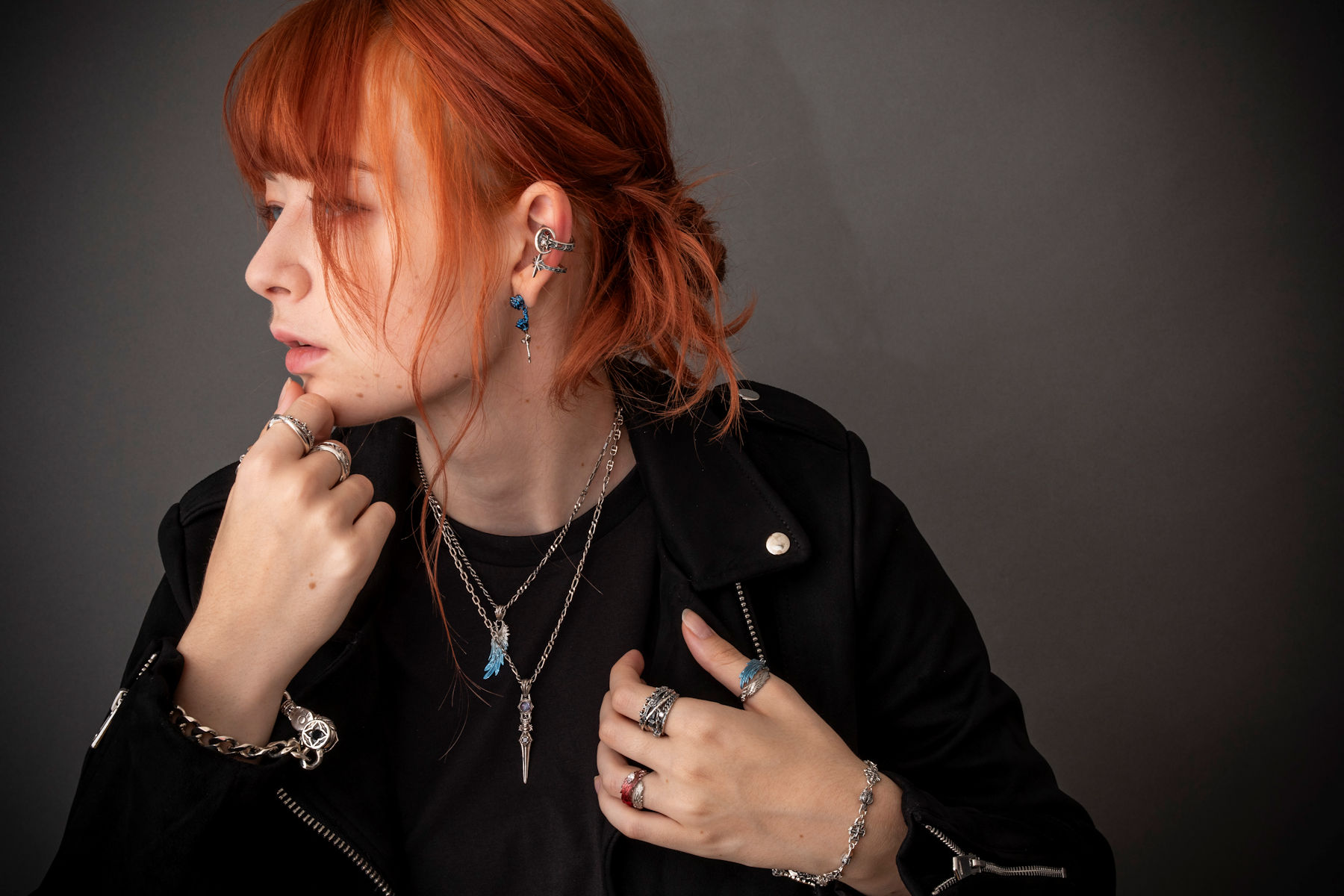 2024AW シルバーアクセサリースタイル　Silver Accessory Style
