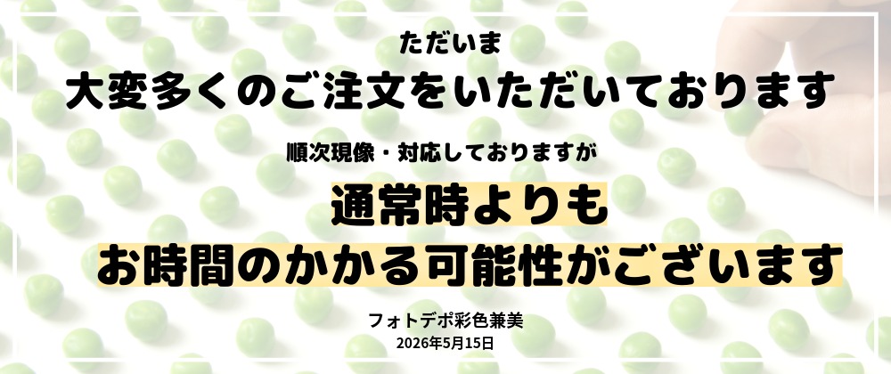 🫛🫛🫛お知らせ🫛🫛🫛注文集中による遅延の可能性があります
