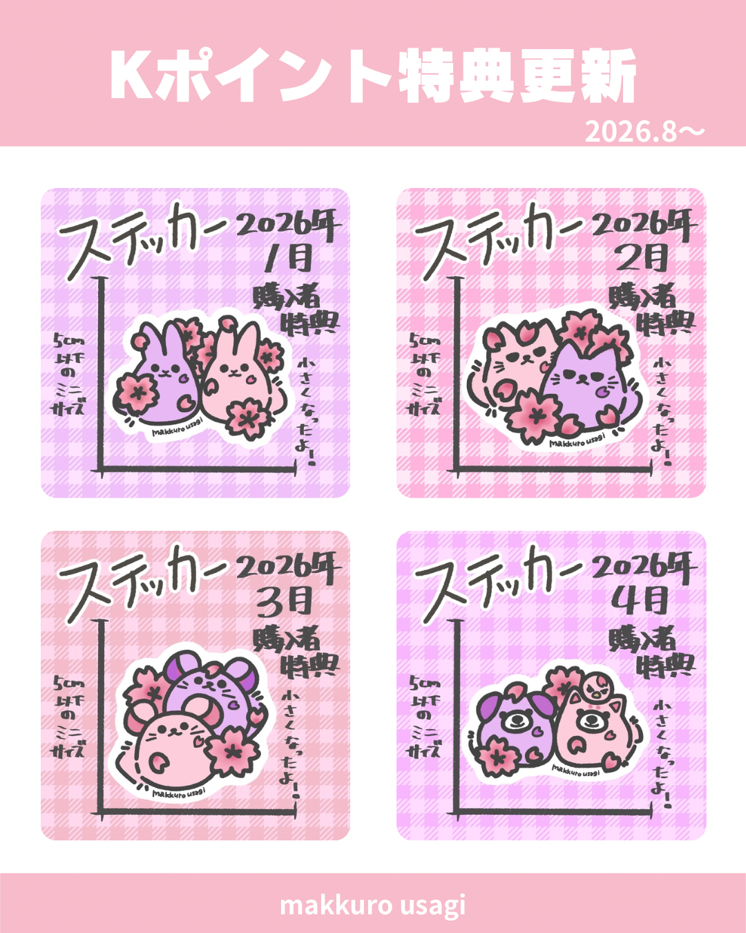 Kポイントで引き換えられる特典を更新します
