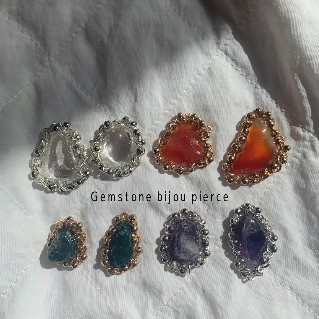 天然石をそのまま宝石に…♡Gemstone bijou