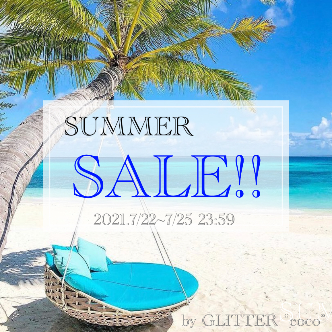 16時からクーポン配布 フォロワー様限定！SUMMER SALE開催!!!!!!!!