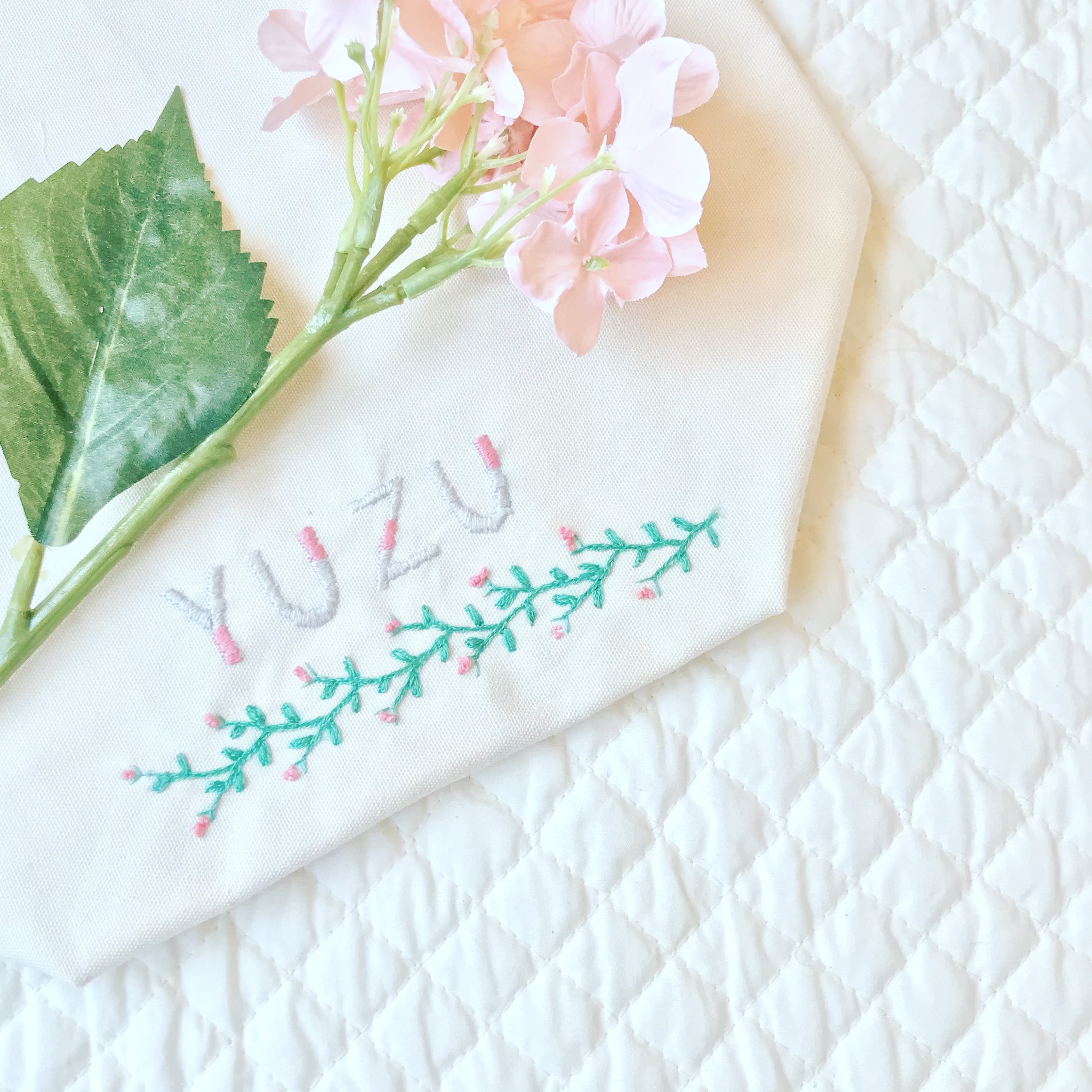 オーダー承ります。手刺繍。手仕事