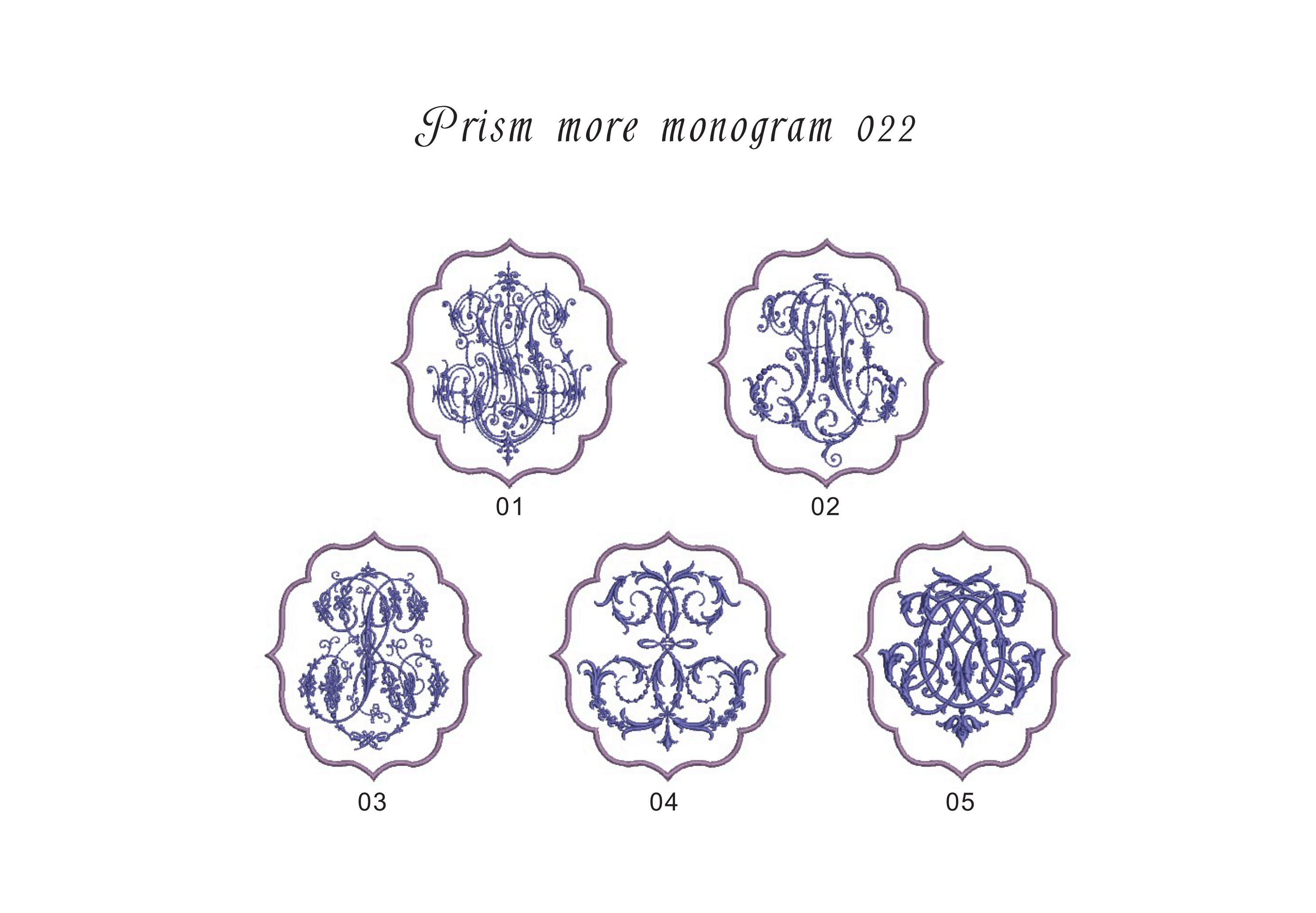 モノグラム刺繍　新作の販売始めました。　２０２３年２月発売　ダウンロード商品