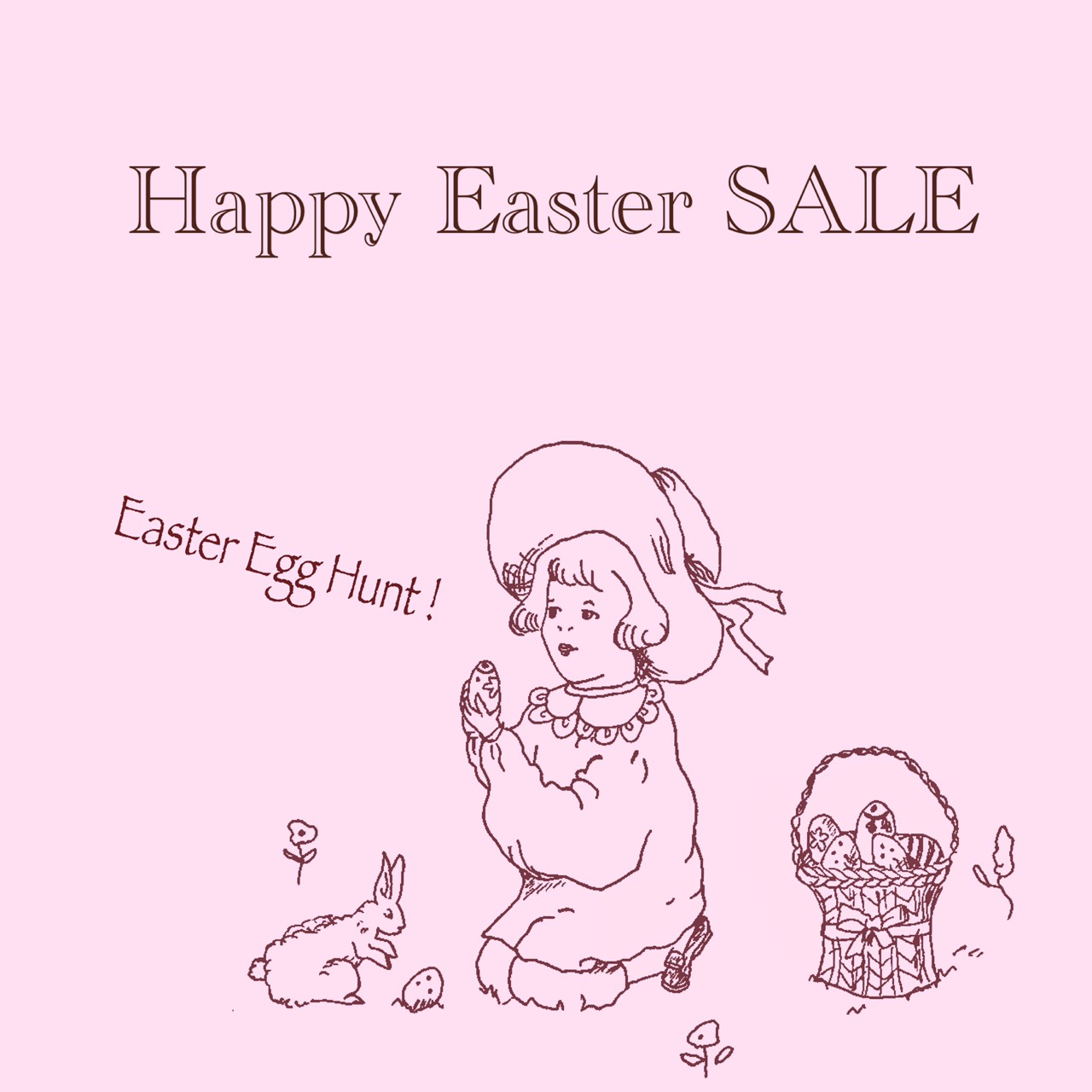 Let's hunt !! Happy Easter SALEは22日まで‼︎