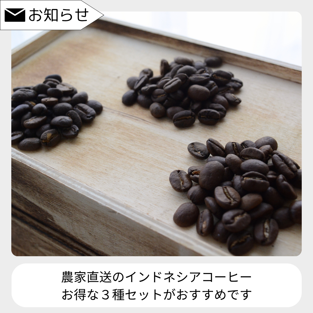 ヌサンタラでしか買えない稀少なインドネシアコーヒーをぜひお試しください！