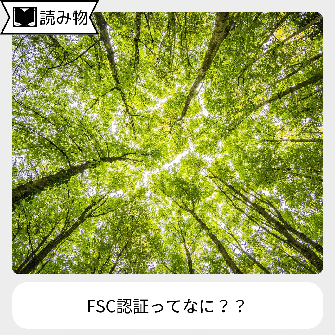 ヌサンタラが推奨する「FSC認証」ってなに？