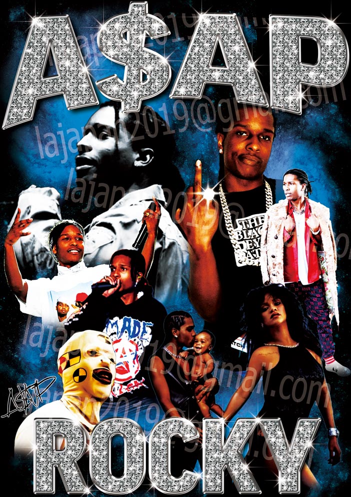 【A$AP Rocky RAPTEE】NYC☆HIPHOPレジェンド☆RIHANNA☆NYCラッパ-