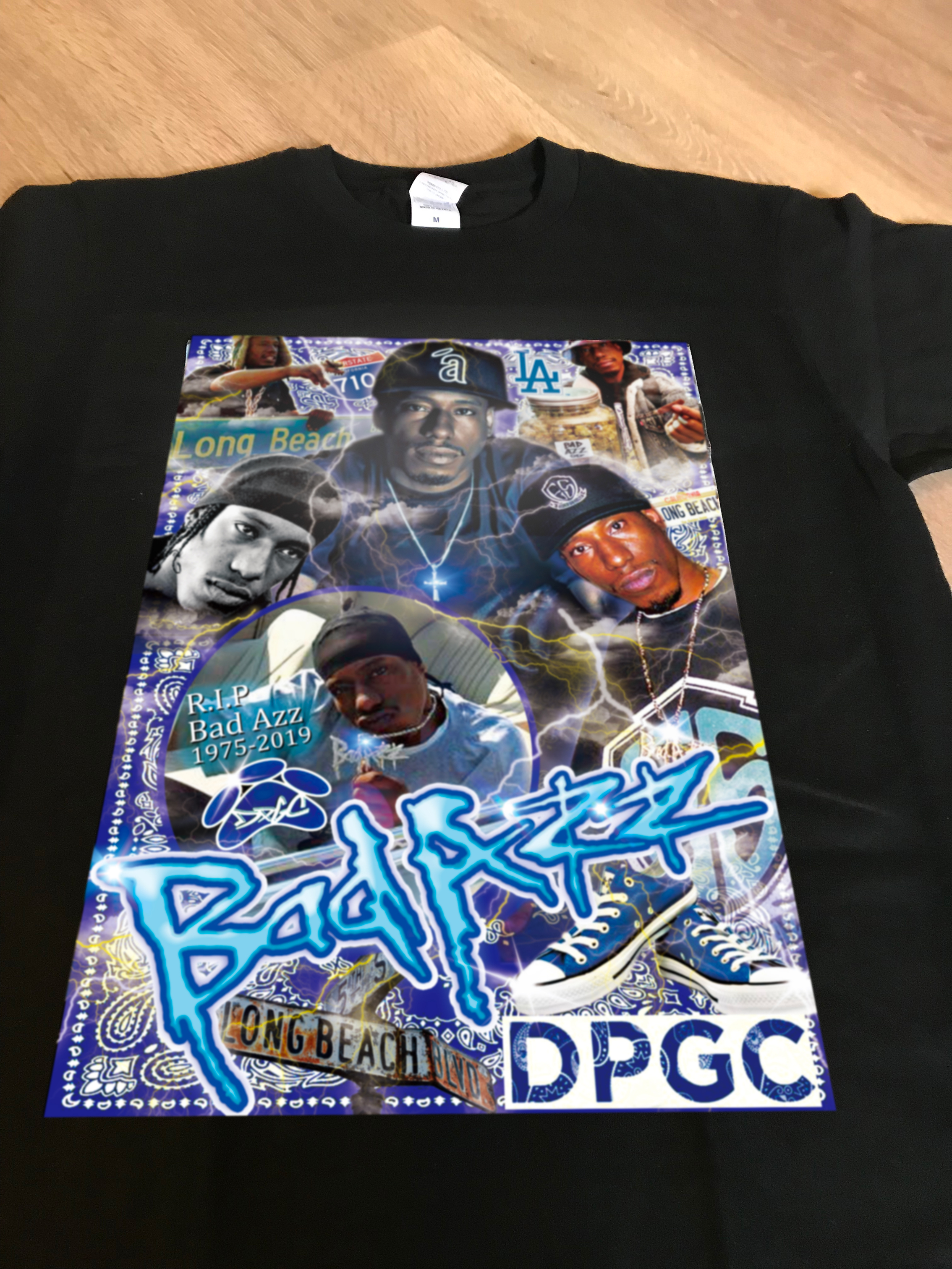 RIP【BadAzz】まさかの刑務所内での休死★DPGC追悼RAPTシャツ★ウェッサイ★ 入荷★