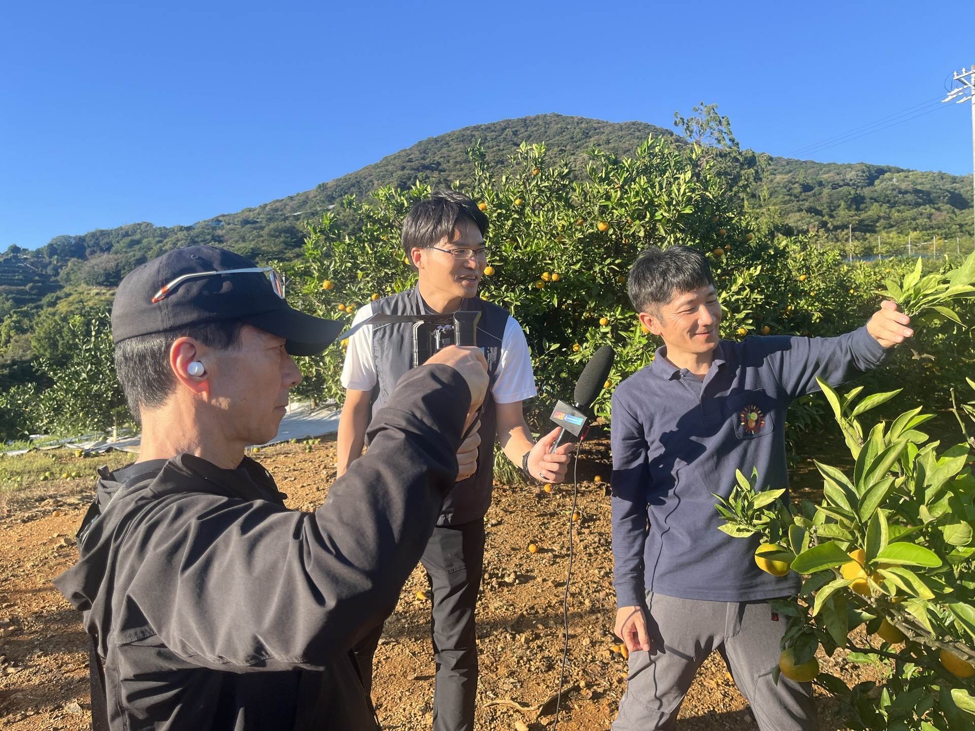 全国放送の生中継、無事終了！🍊