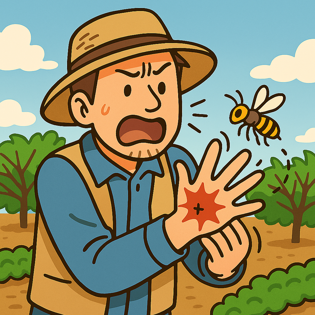 【現場から】蜂に刺された従業員と、農業の「想定外」への備えについて