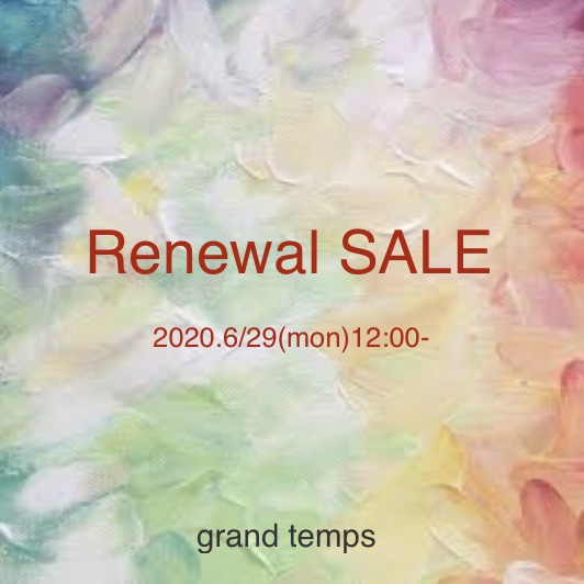 ”grand temps Webサイト renewal SALE”