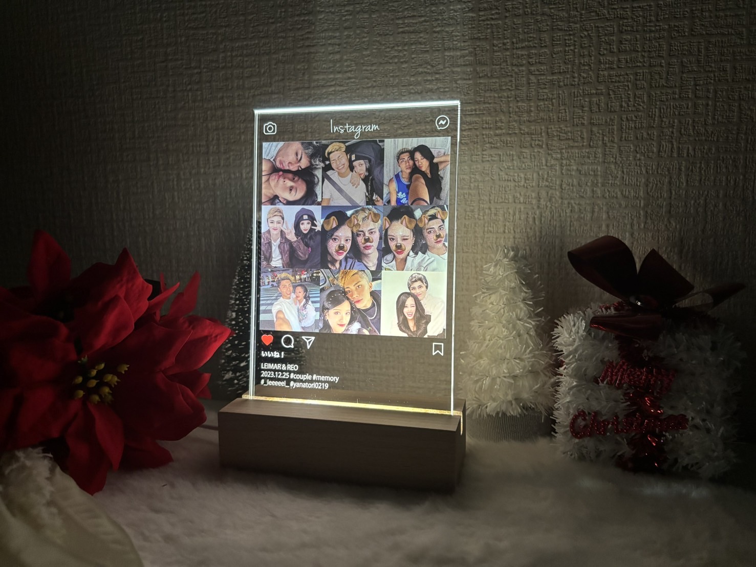 大切な日に、特別な贈りを。 LED Instagramフォトで二人の絆を深める
