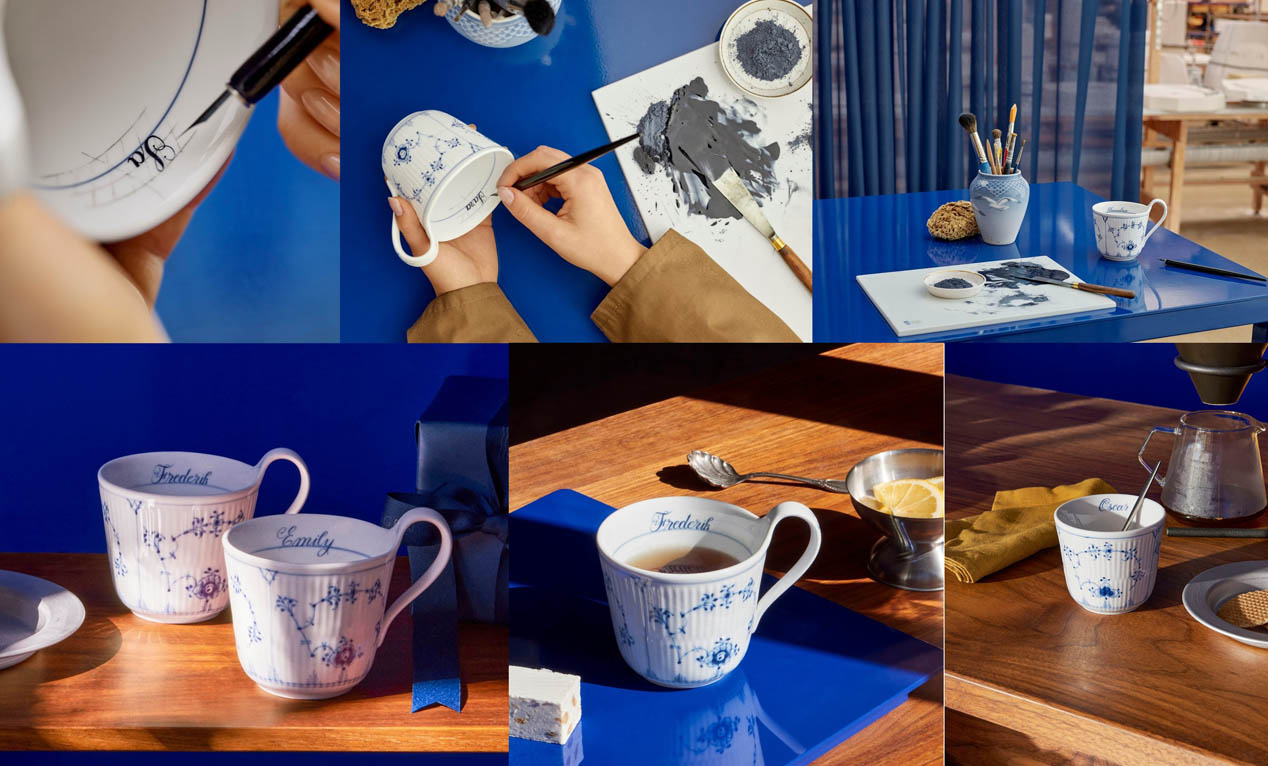 🇩🇰 ロイヤル コペンハーゲンが、名前を手描きで入れられる期間限定サービスを開始✨