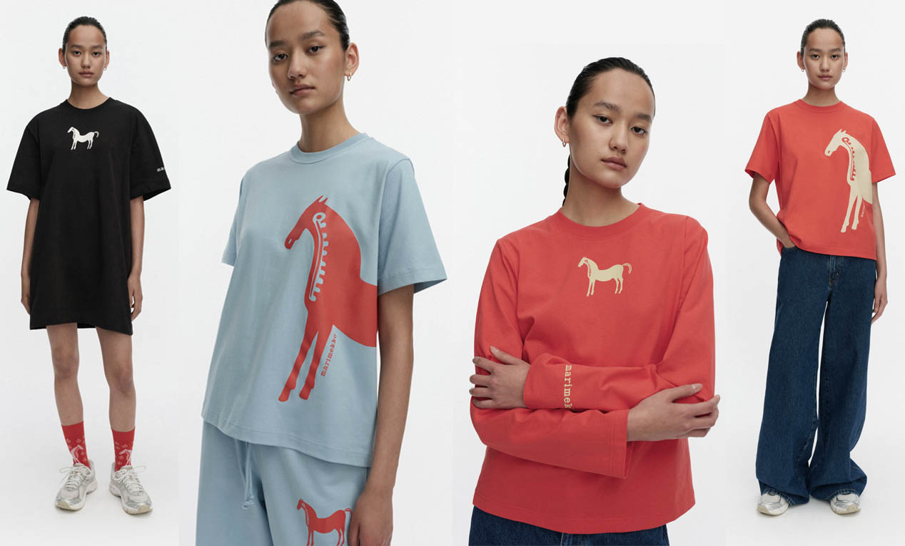 マリメッコから「馬」モチーフ新作登場！マイヤ・イソラのMusta Tammaコレクション