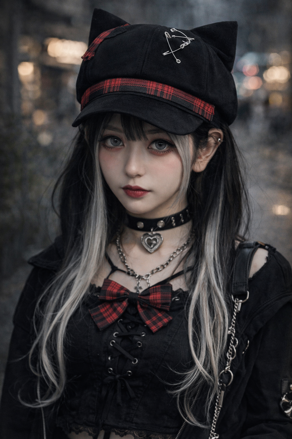 地雷系×猫耳帽子コーデ5選｜闇かわ世界観が一瞬で完成する合わせ方