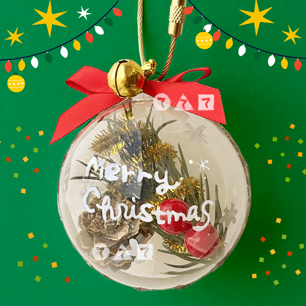 鈴の音が聞こえる♪クリスマスのカプセルオーナメント