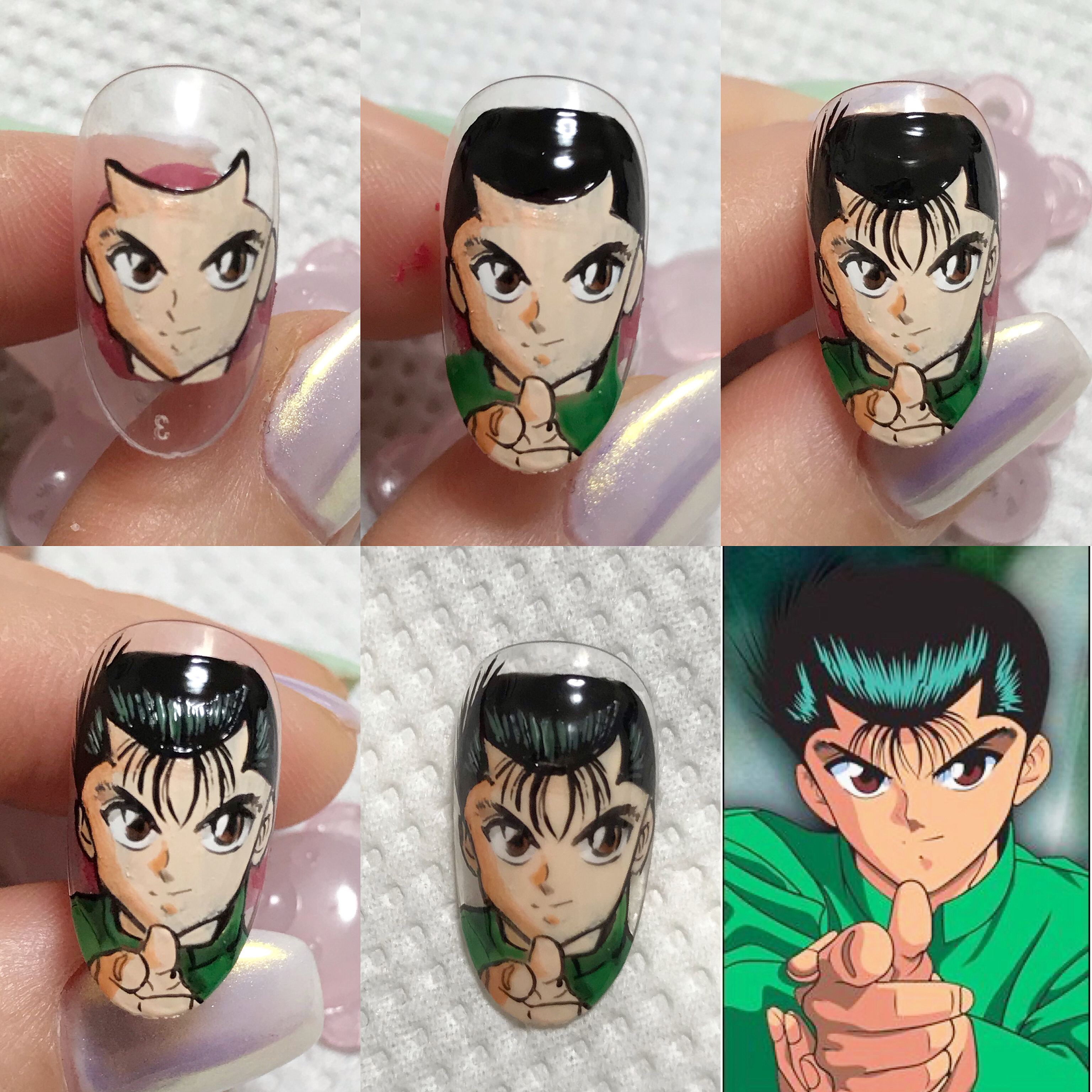 幽⭐️遊⭐️白書ネイル
