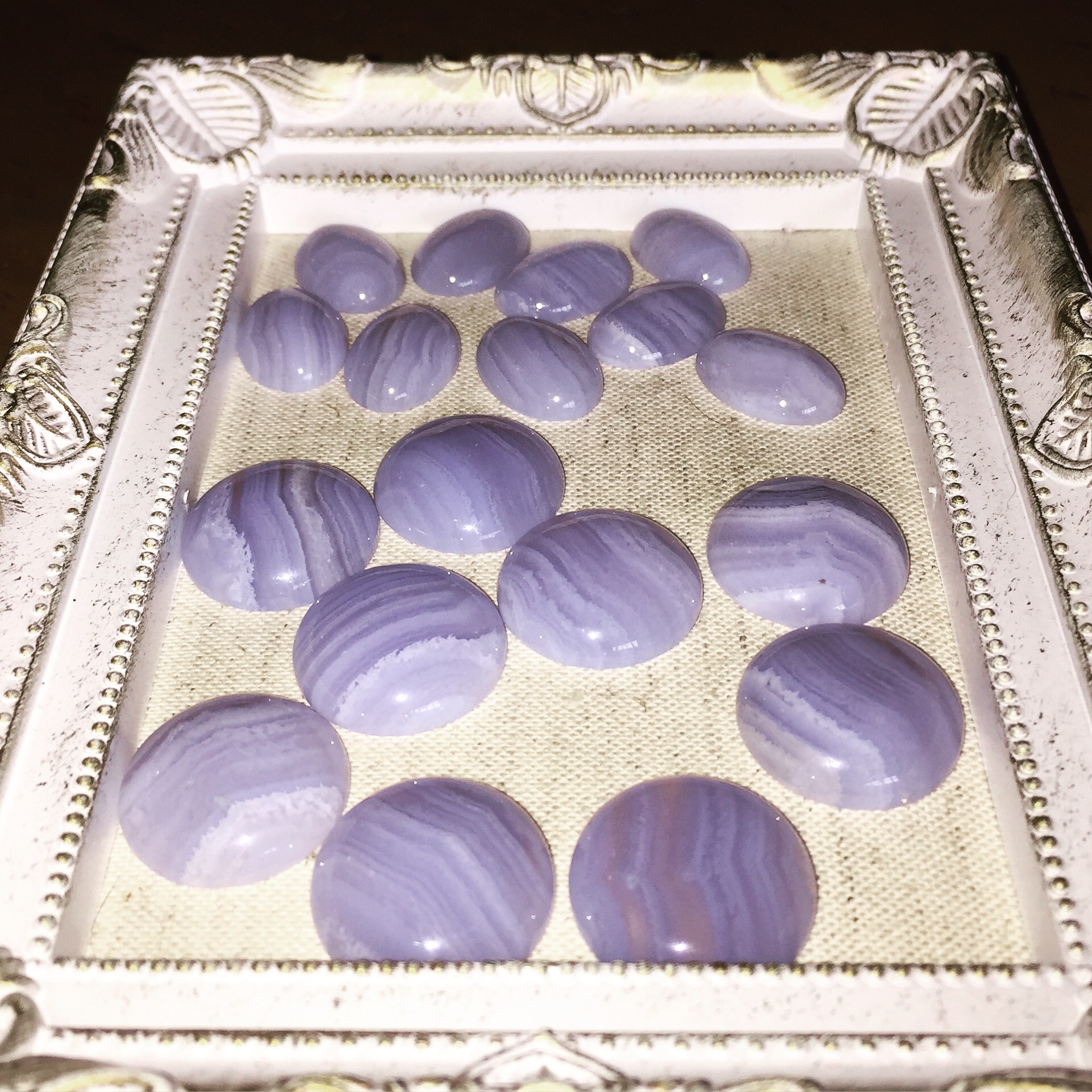 レギュラーカボション Blue lace agate