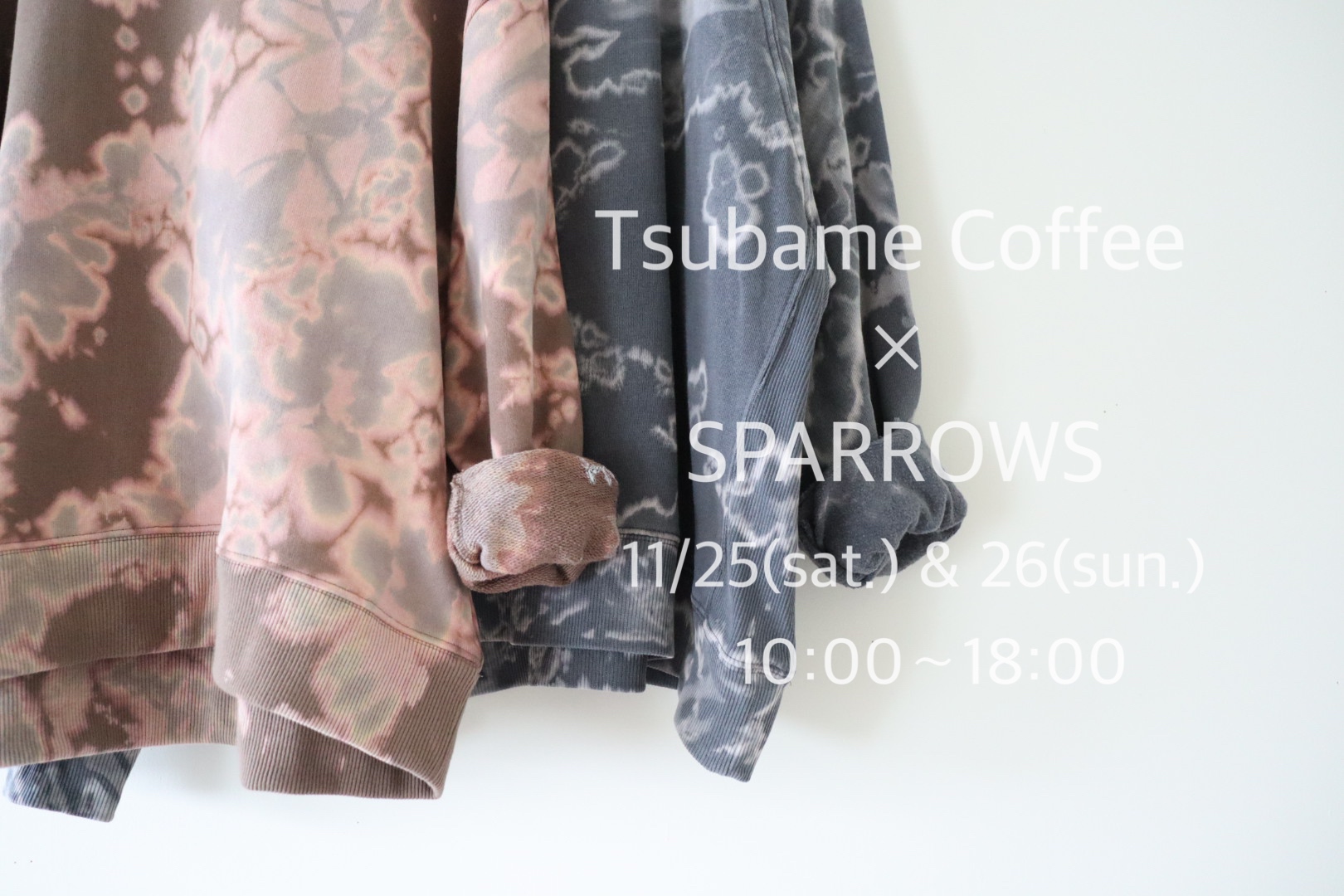 11/25(sat.)&26(sun.) Tsubame coffeeにて出店します！