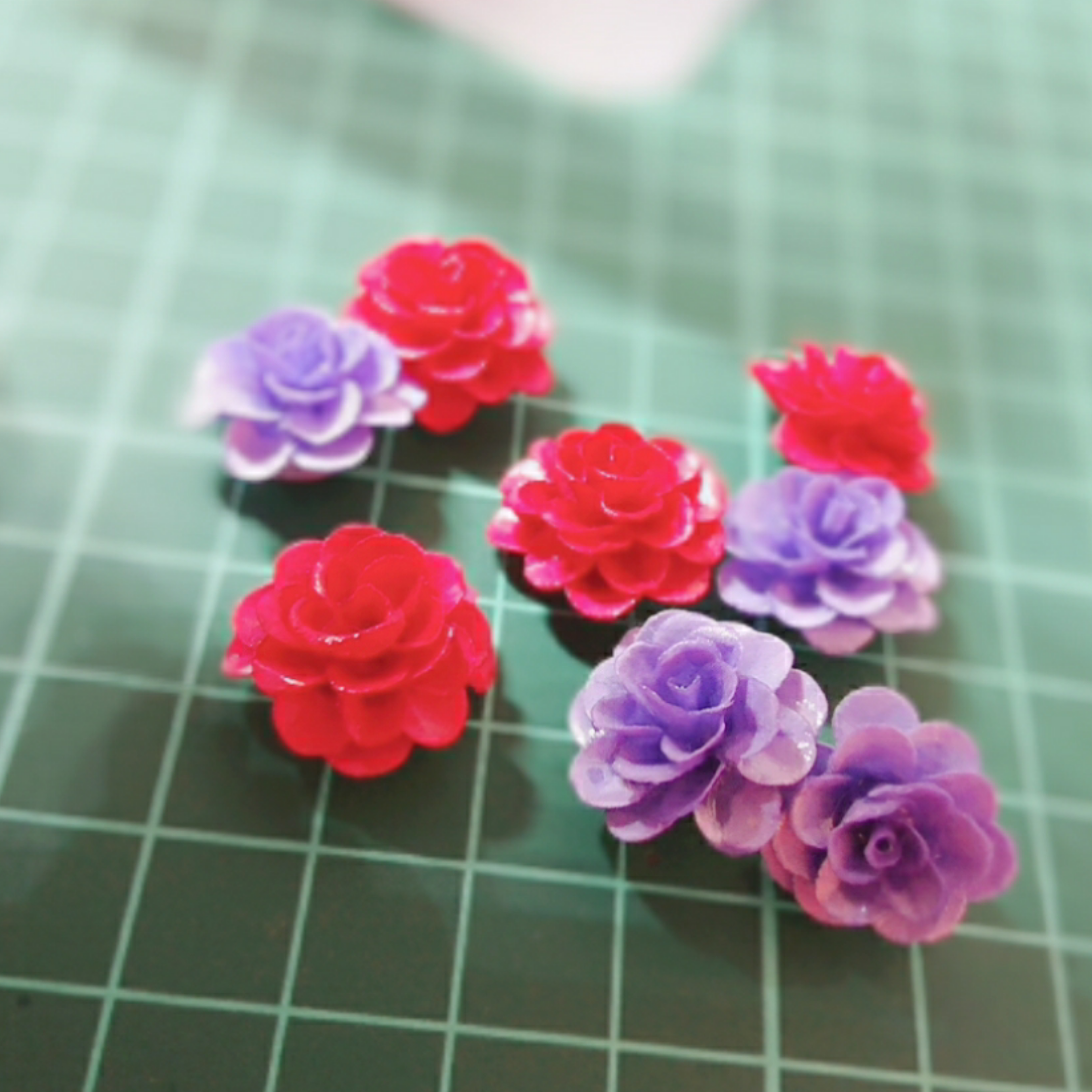 鳥獣戯画アクセサリーはお花も手作り🌼✨