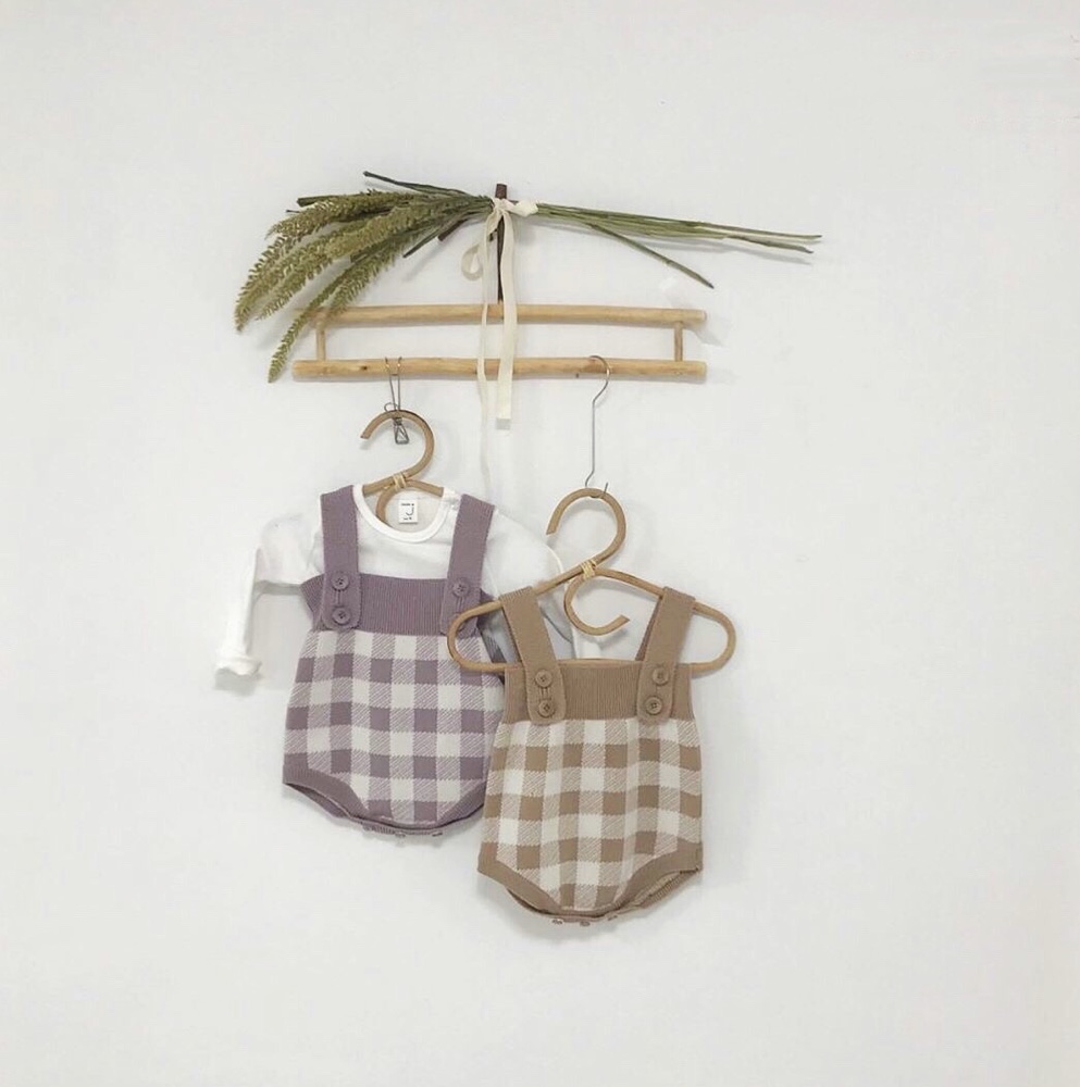 ニット♡チェックサロペット  入荷しました❁