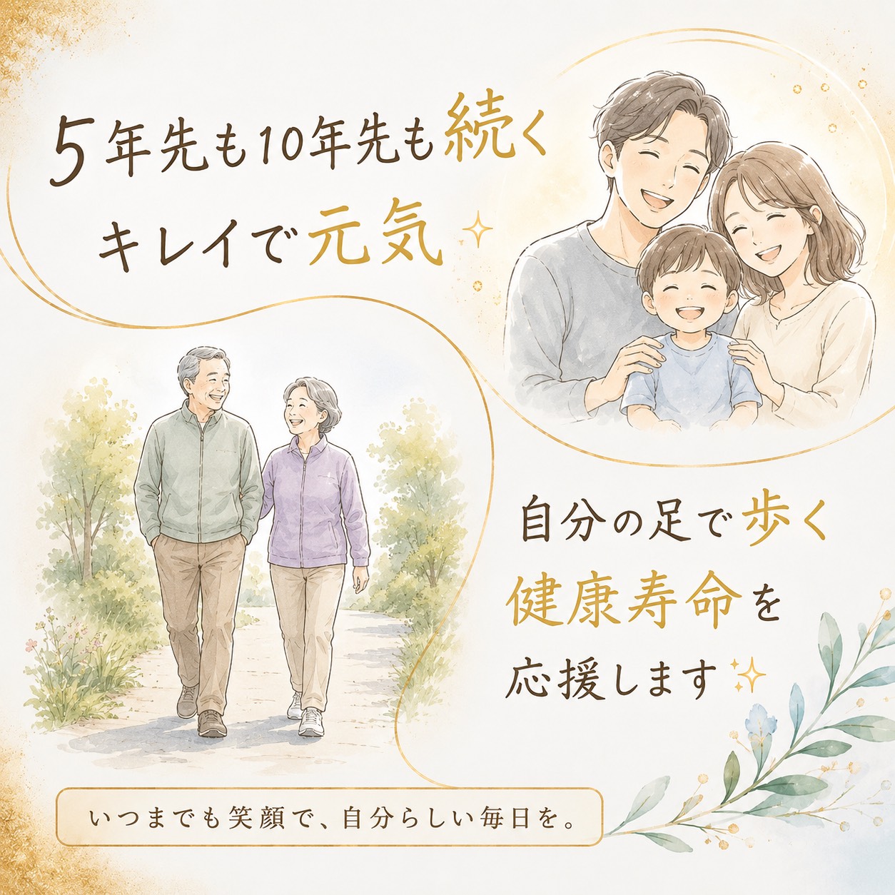 5年先も、10年先も続く「キレイで元気」を目指して