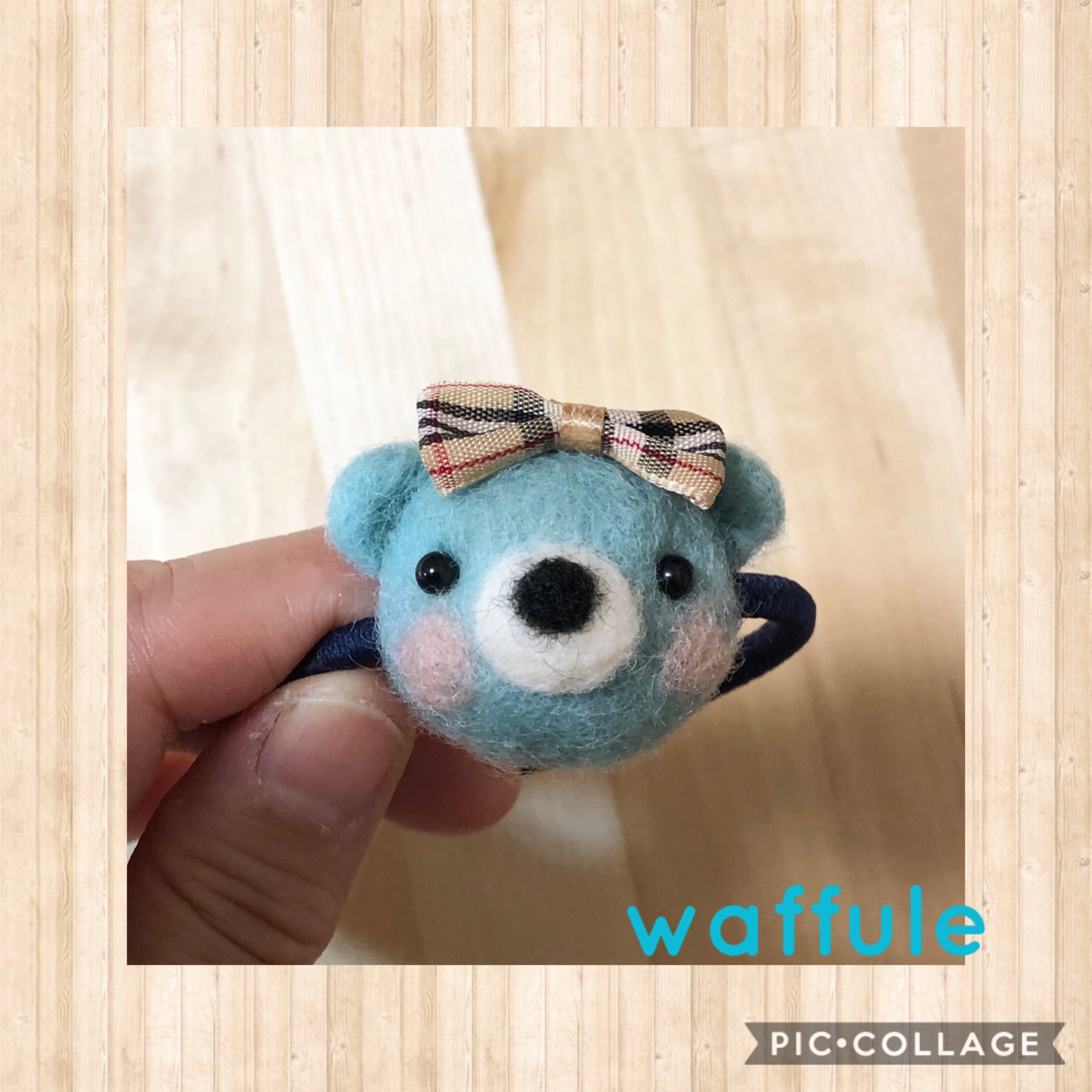  ୨୧ *̩̩̥*̩̩̥リボンクマさんのヘアゴム*⑅୨୧  