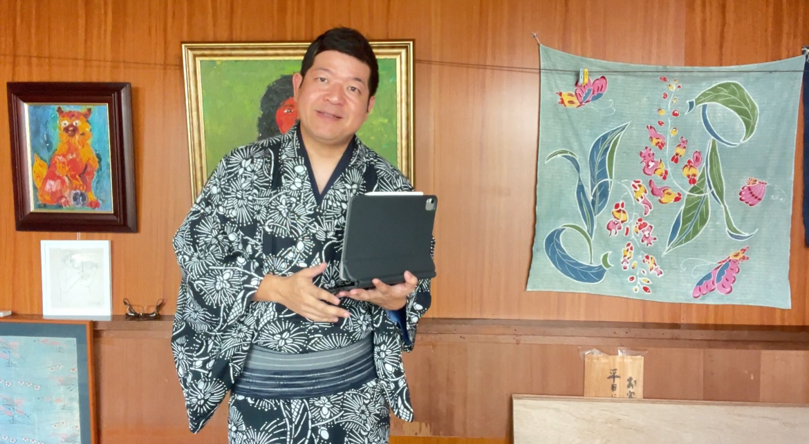 アンケートのお礼動画を撮影しました。