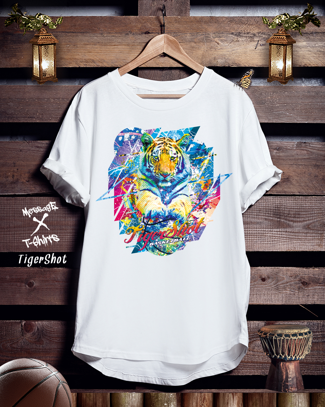 バスケットボールTシャツ「TigerShot」